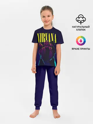 Детская пижама с брюками / Nirvana Neon