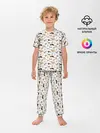 Детская пижама с брюками / Узор собаки много