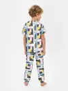 Детская пижама с брюками / Memphis style geometry