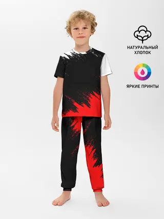 Детская пижама с брюками / БРЫЗГИ КРАСОК