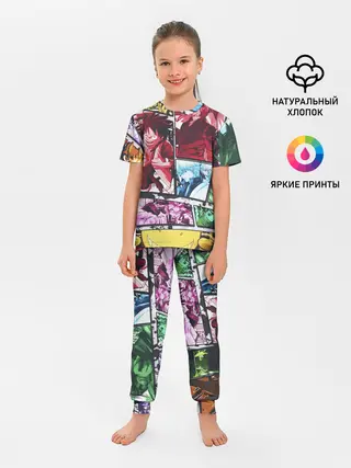 Детская пижама с брюками / EPIC MAIN ANIME CHARACTERS 3D!