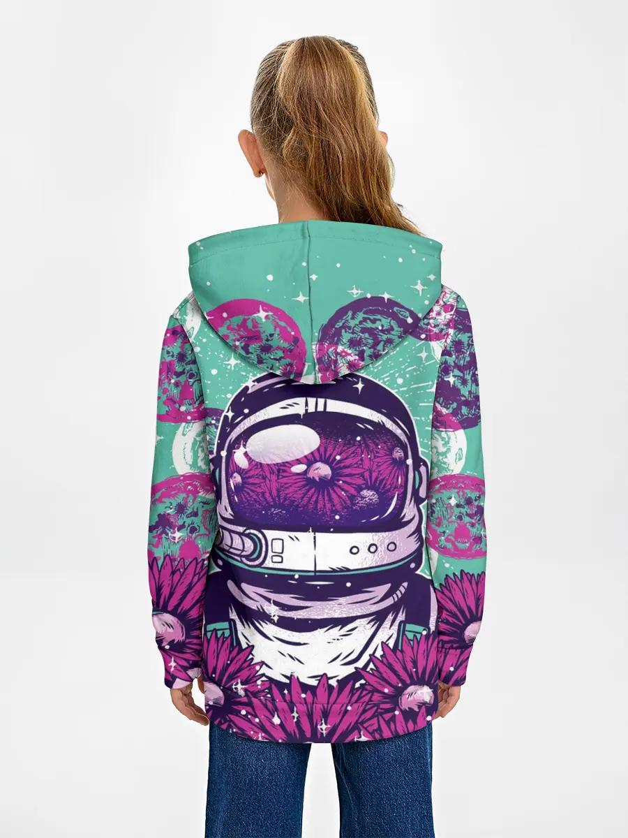 Детское худи / Цветочный Астронавт