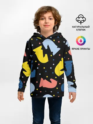 Детское худи / Шахматные фигуры цветные