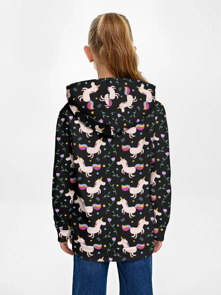 Детское худи / Unicorns pattern