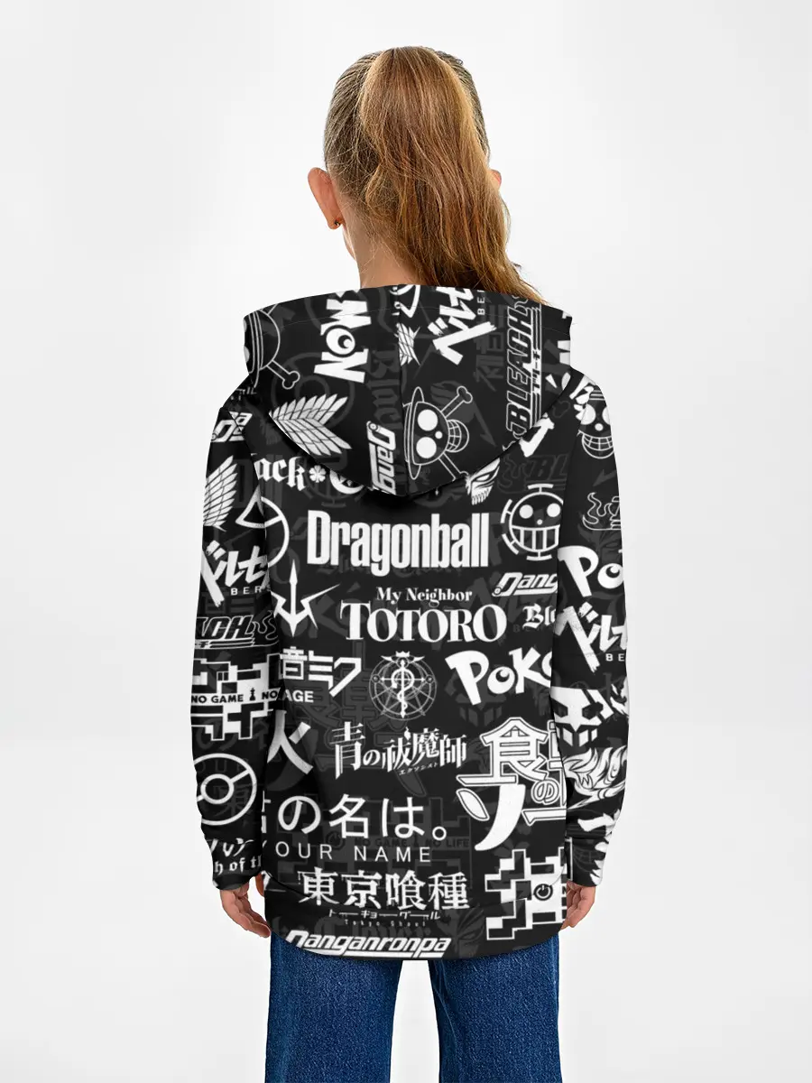 Детское худи / ЛОГОТИПЫ АНИМЕ | LOGO ANIME