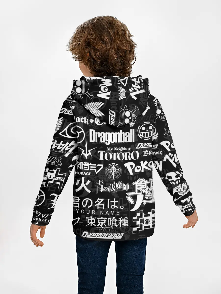 Детское худи / ЛОГОТИПЫ АНИМЕ | LOGO ANIME