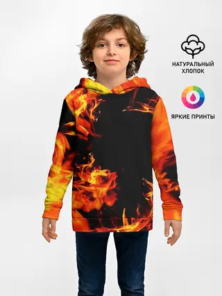 Детское худи / ОГОНЬ | FIRE