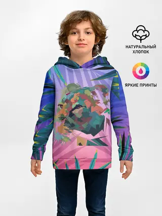 Детское худи / Тигр из абстракций