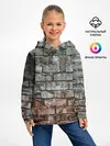 Детское худи / кирпичная стена потеки краска