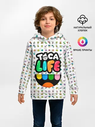 Детское худи / Toca Boca | Тока Бока | Паттерн