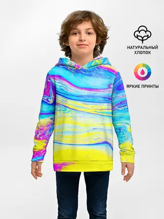 Детское худи / Разводы красок
