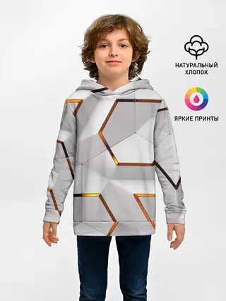 Детское худи / 3D абстракция Iron