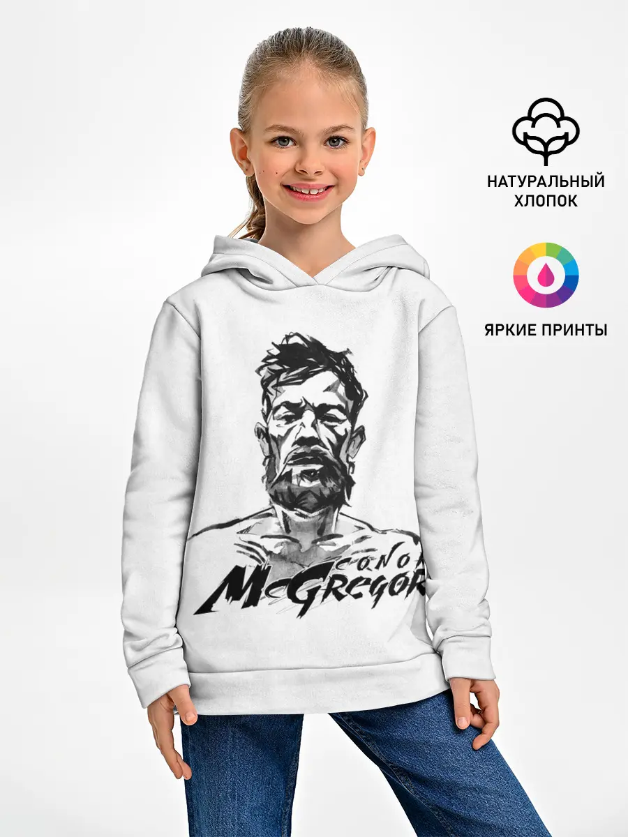 Детское худи / Портрет Конор МакГрегора