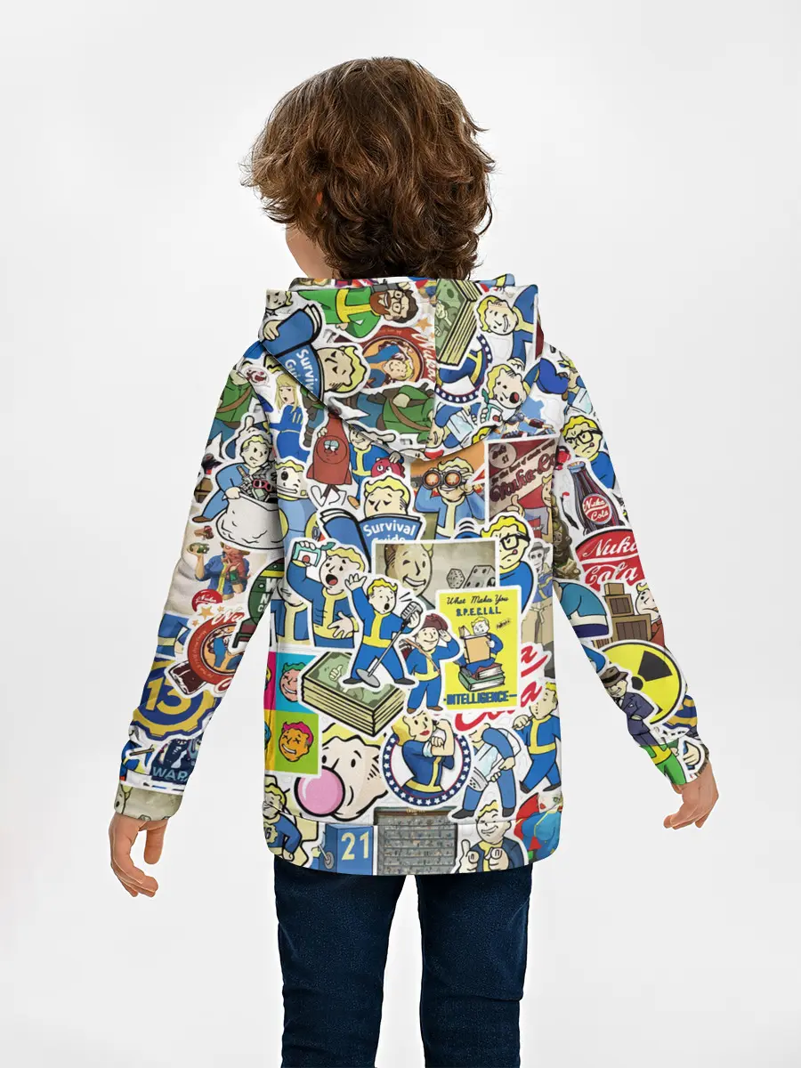 Детское худи / FALLOUT STICKER BOMBING