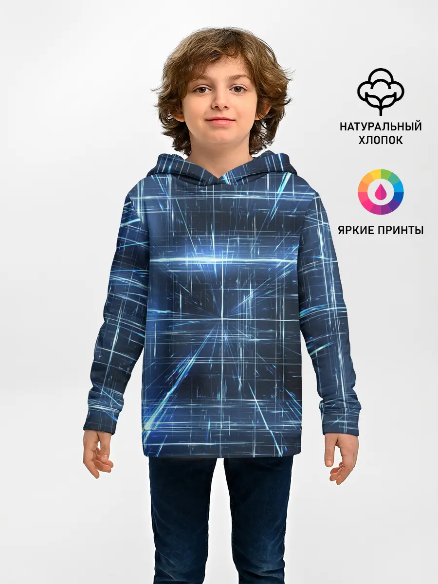 Детское худи / Линии неона