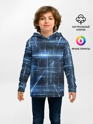 Детское худи / Линии неона