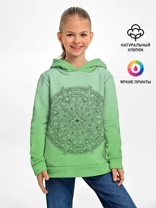 Детское худи / Peacefull green