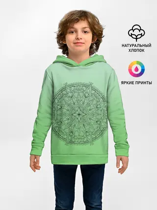 Детское худи / Peacefull green