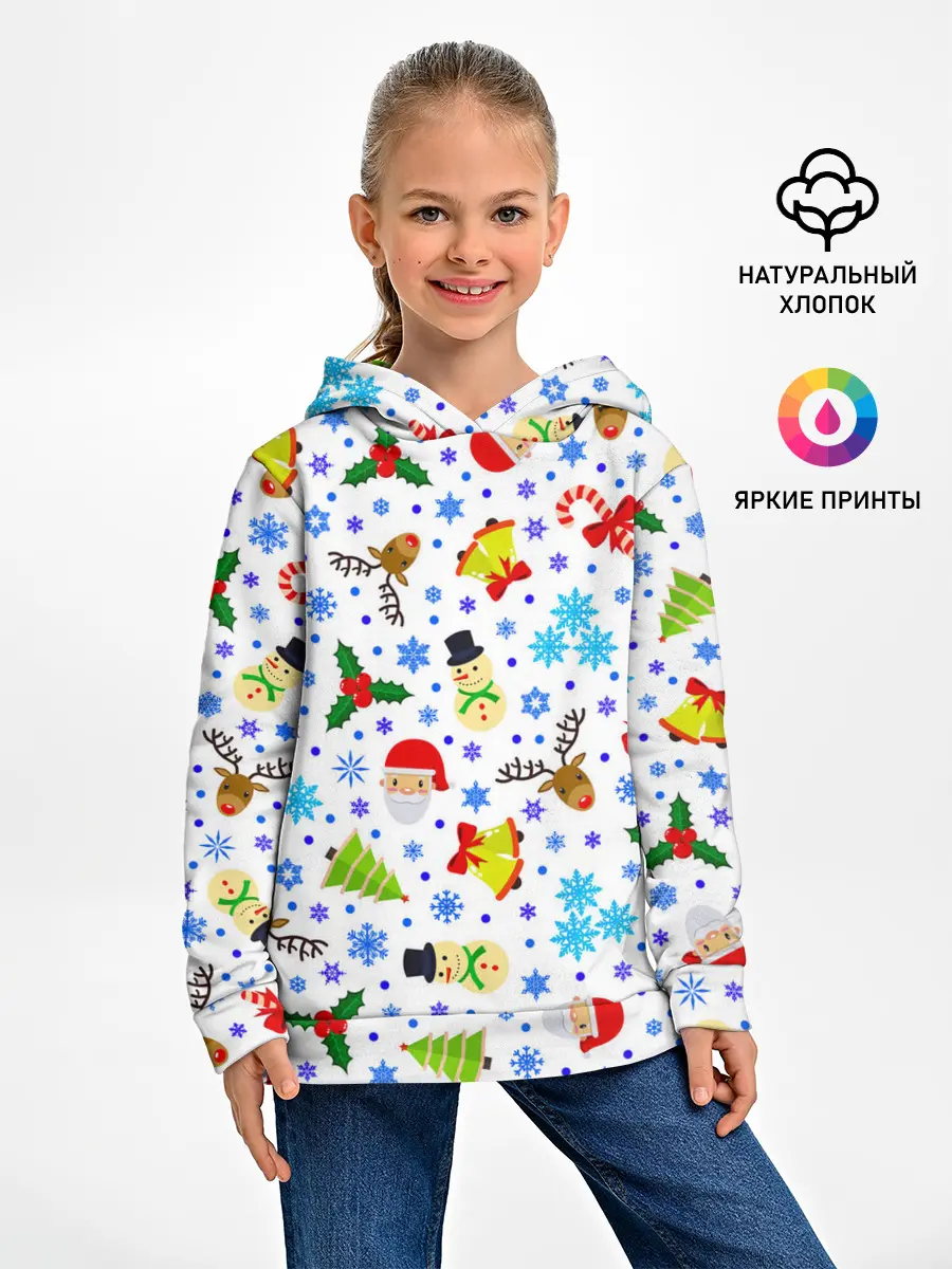 Детское худи / Новогодний - Рождественский узор