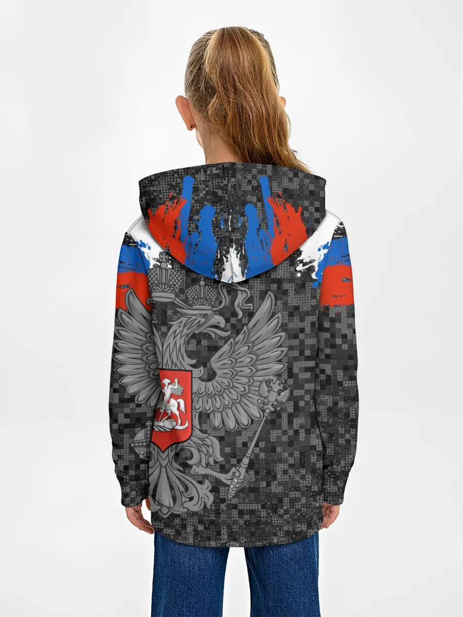 Детское худи / Двуглавый орел. Камуфляж