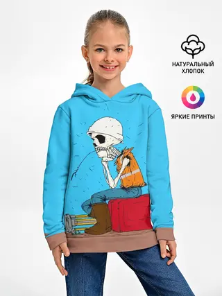 Детское худи / Скелетон геодезист