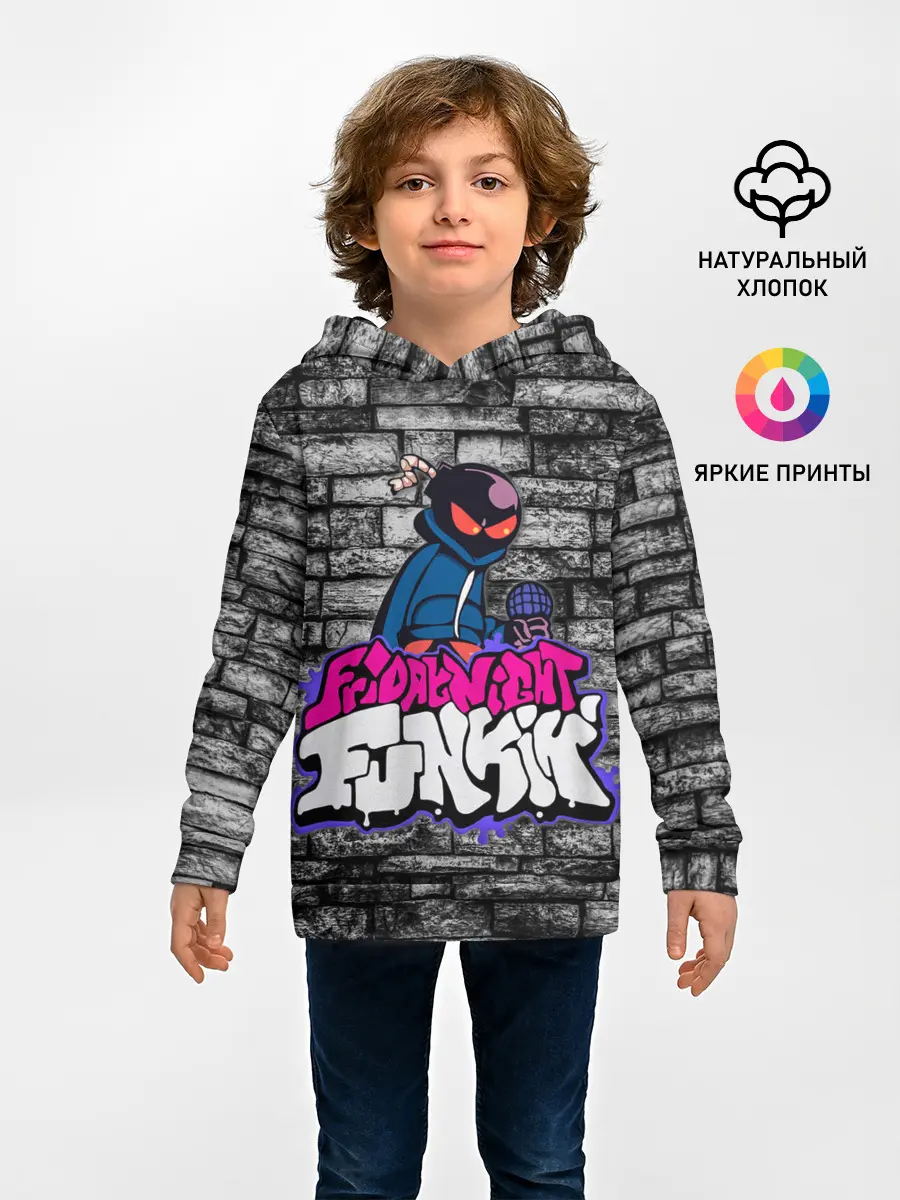 Детское худи / Friday Night Funkin Bomb man B