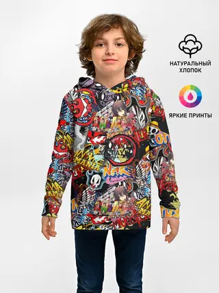 Детское худи / Логотипы Аниме Мультиков