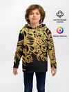 Детское худи / Золотые цветы на белом