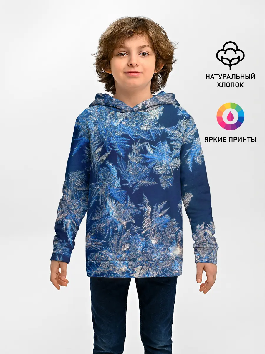 Детское худи / Снежинки макро snowflakes macro