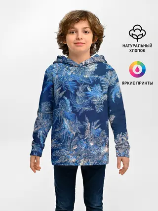 Детское худи / Снежинки макро snowflakes macro