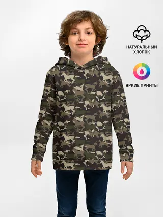 Детское худи / Лошади