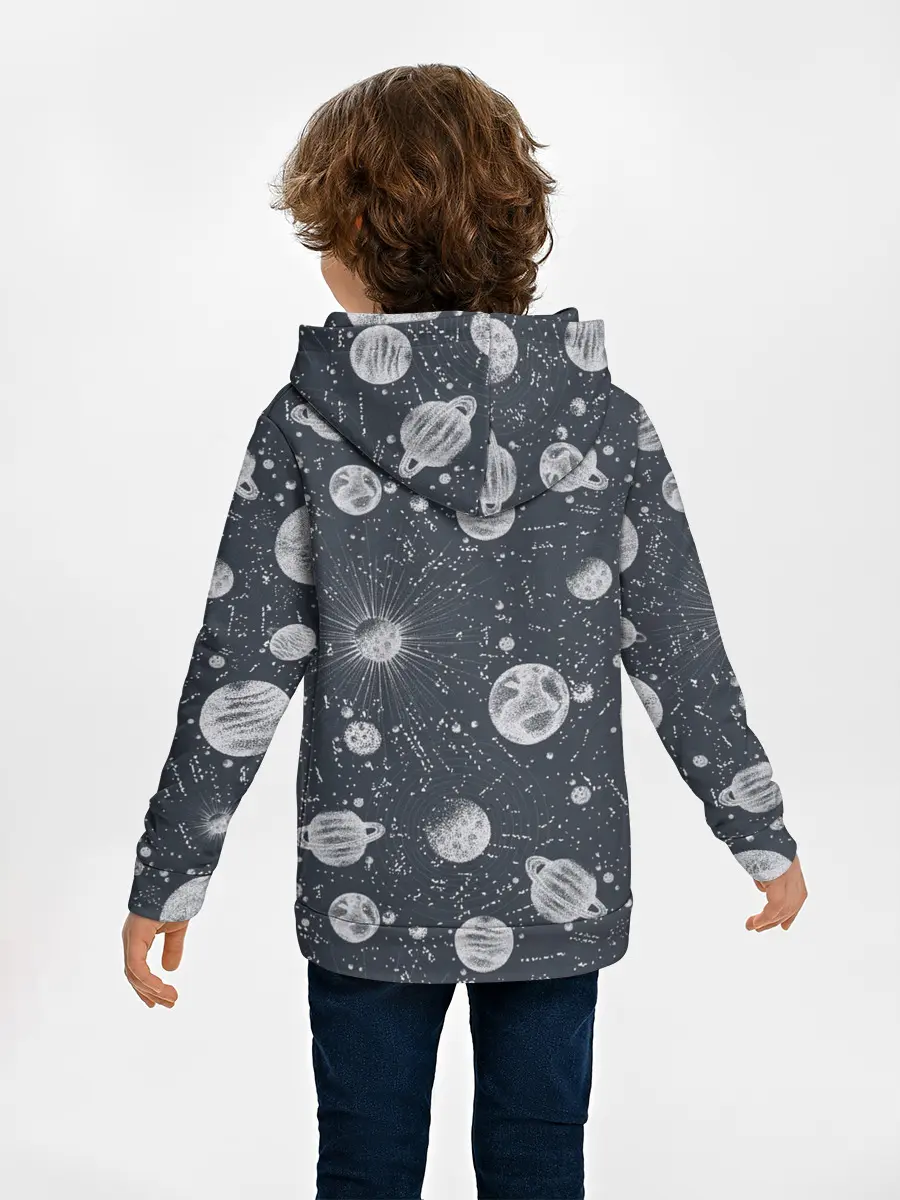 Детское худи / Звезды, планеты и созвездия