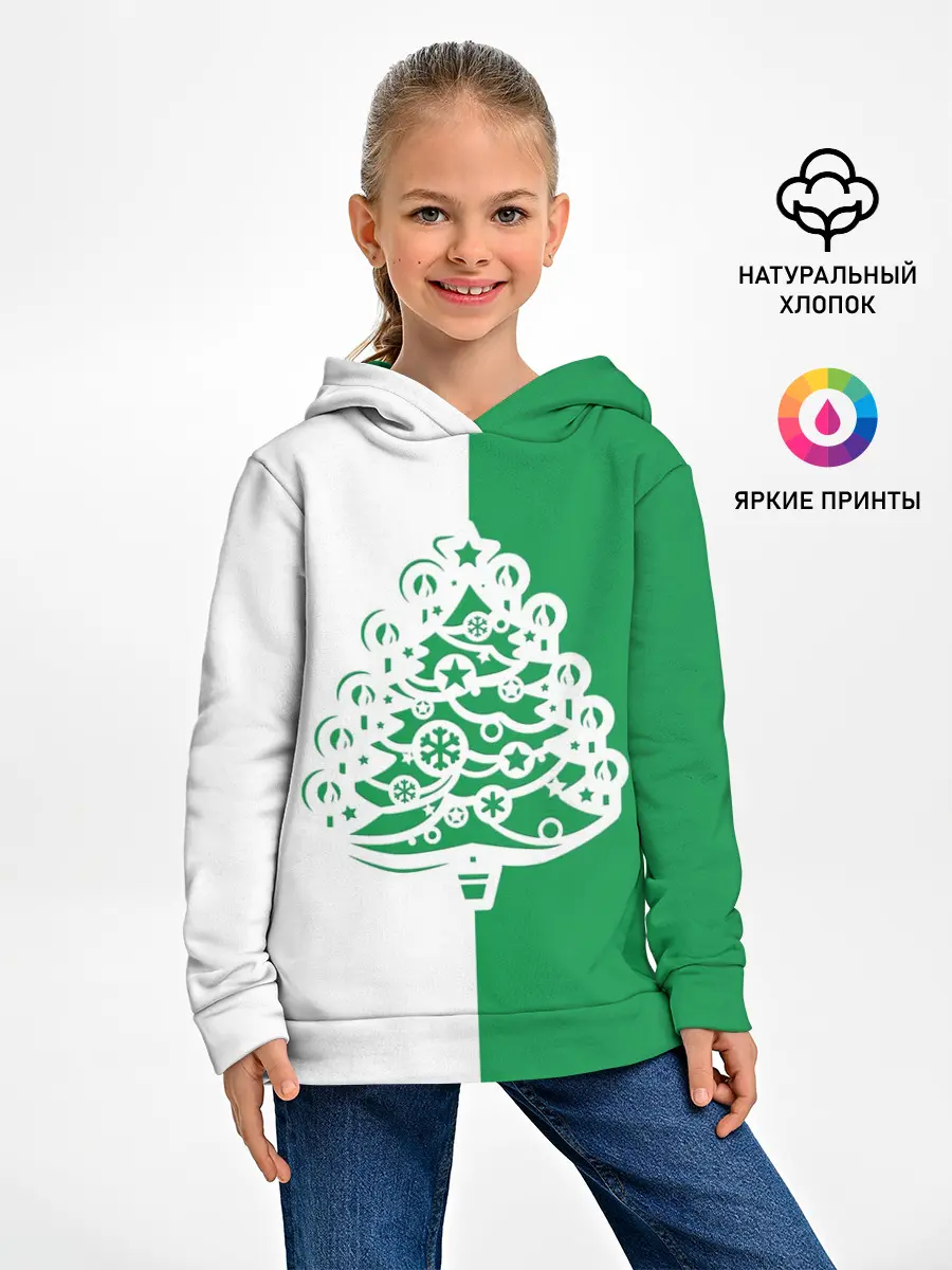 Детское худи / Зелёная Ёлочка