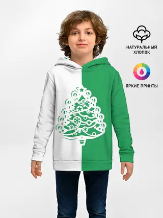 Детское худи / Зелёная Ёлочка