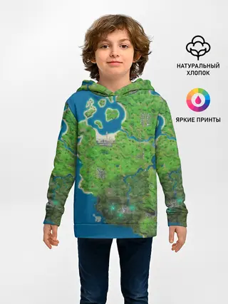 Детское худи / Fortnite карта