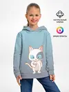 Детское худи / кот с мороженкой