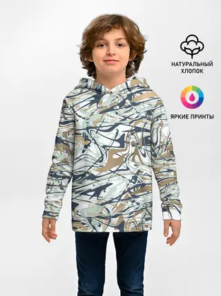 Детское худи / Узор красками