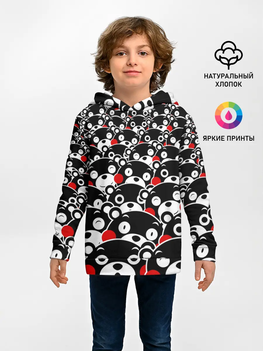 Детское худи / Узор кумамонов