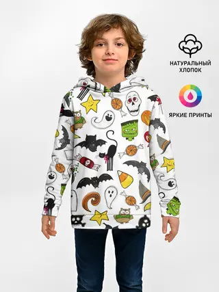 Детское худи / Хэллоуин паттерн