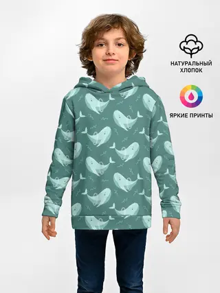 Детское худи / Киты