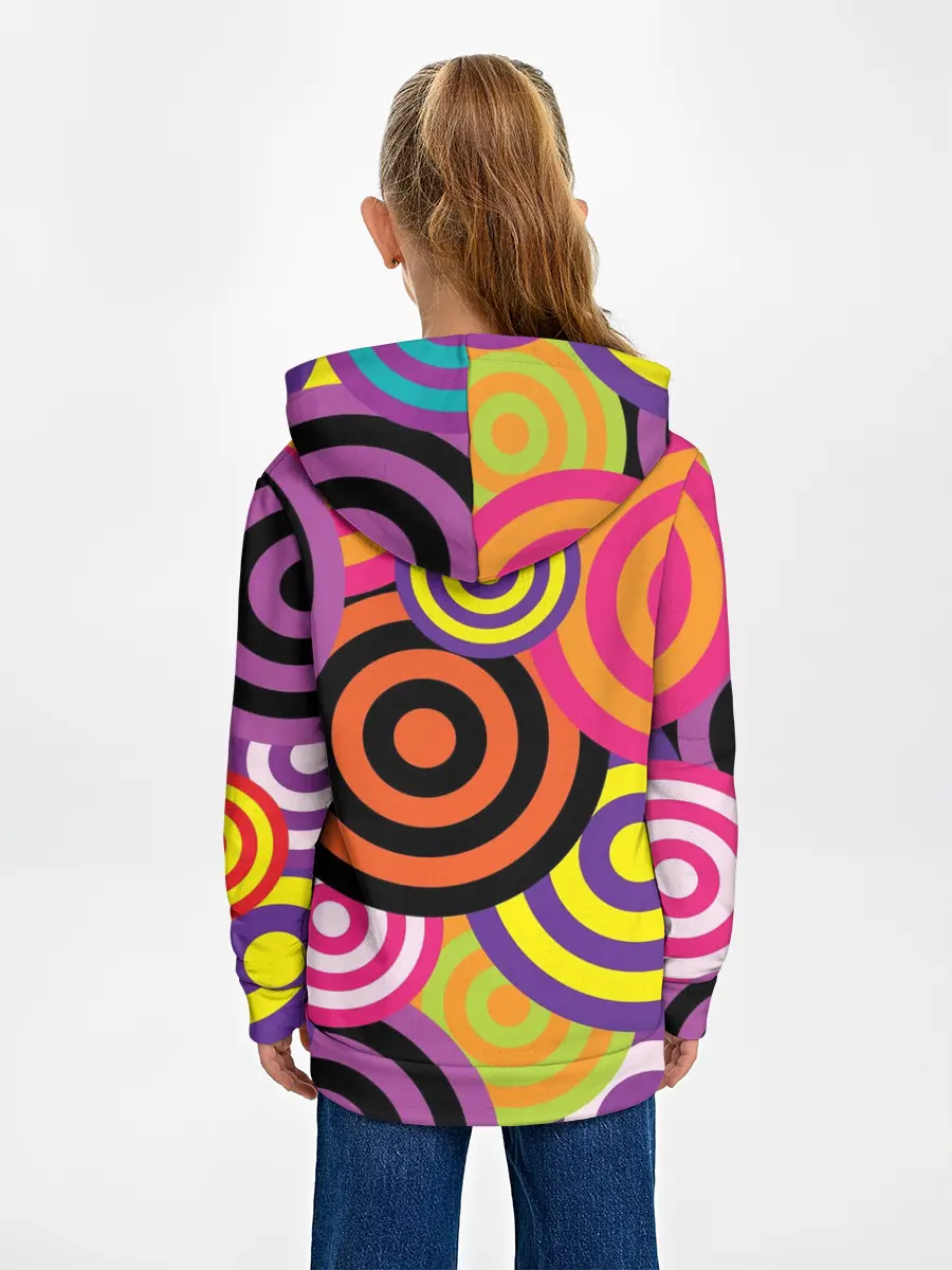 Детское худи / Аннотация разноцветных кругов