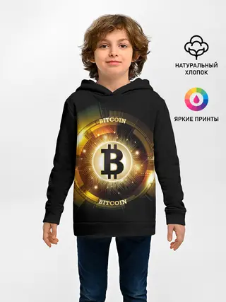 Детское худи / Золотой биткоин