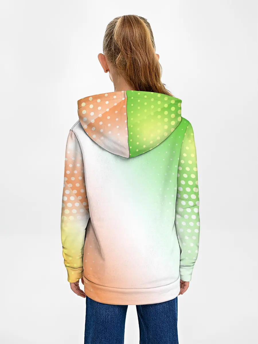 Детское худи / Поп Ит - Динозавр - Абстракция