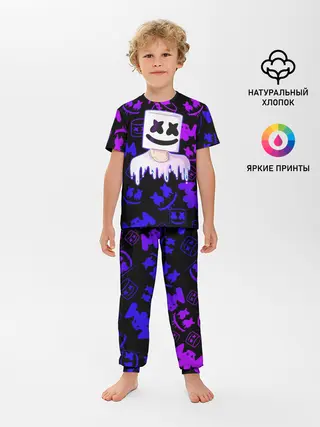 Детская пижама с брюками / Marshmello