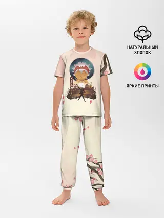 Детская пижама с брюками / АСТА сакура | Black Clover