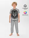 Детская пижама с брюками / Благородный серый волк