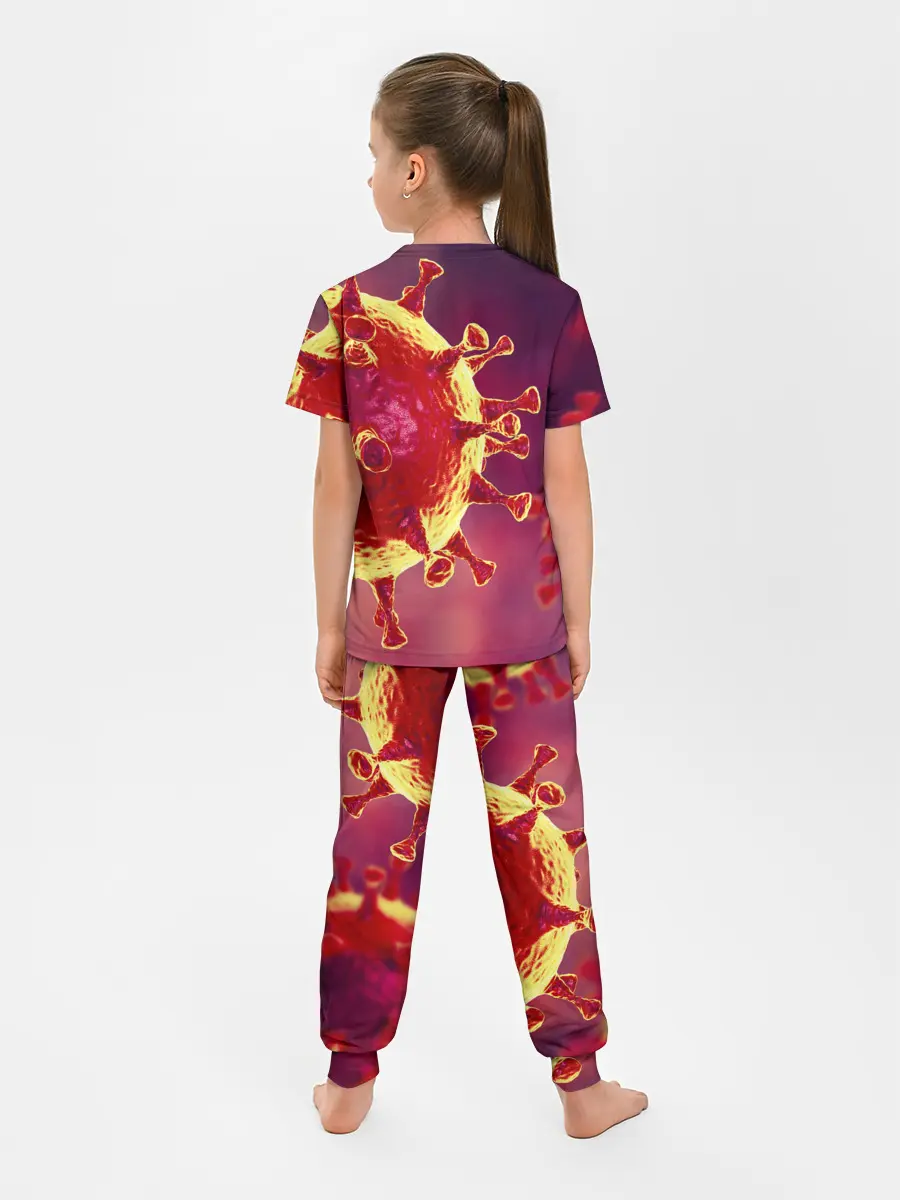 Детская пижама с брюками / Коронавирус