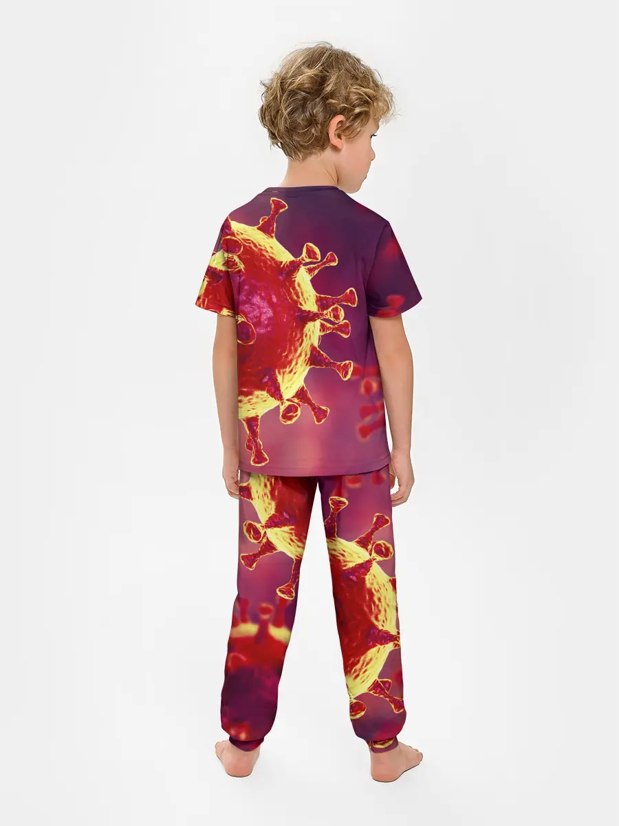 Детская пижама с брюками / Коронавирус