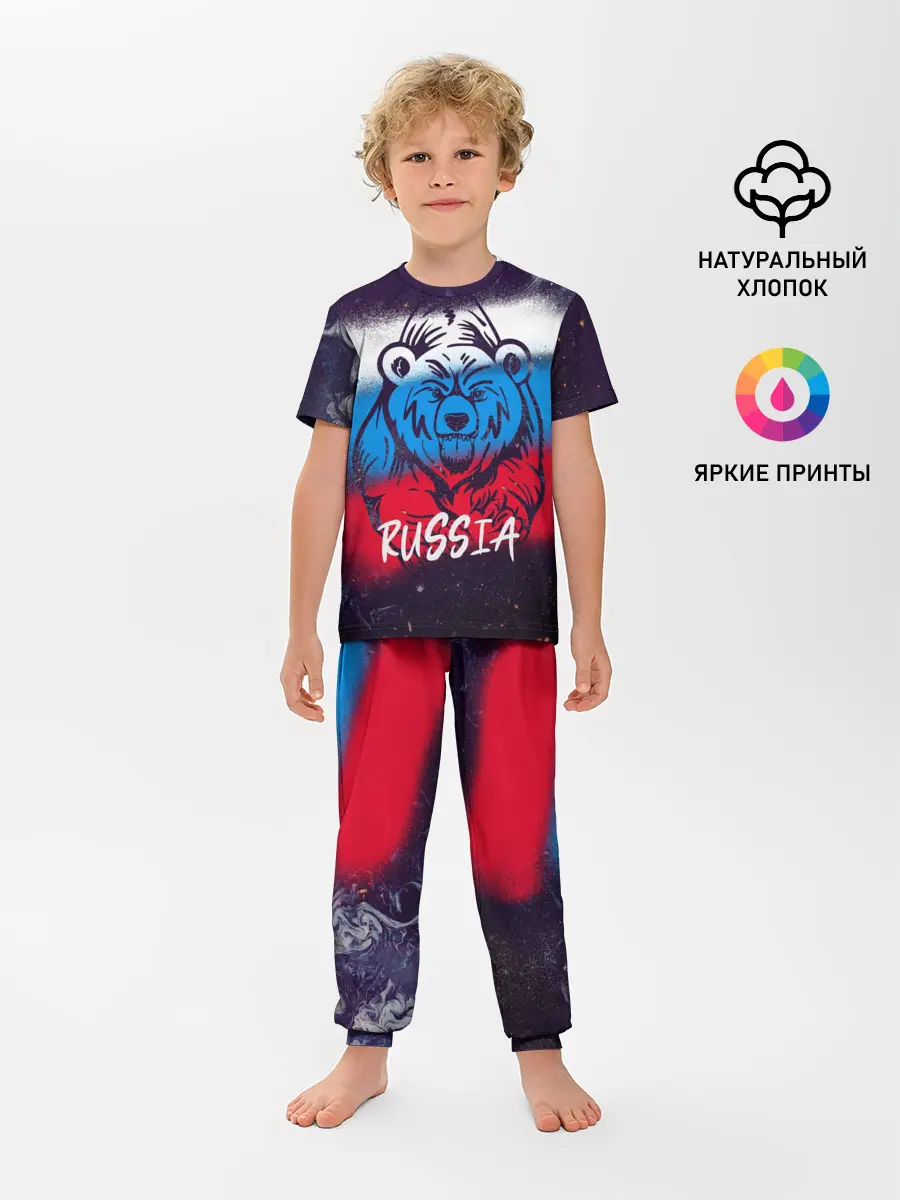 Детская пижама с брюками / Russia Bear