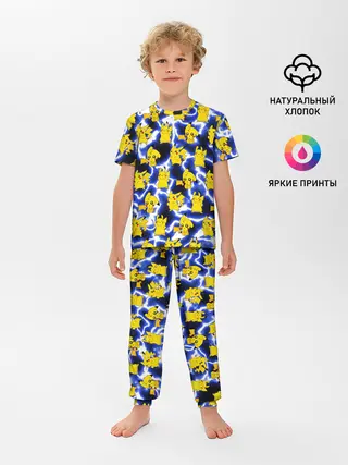 Детская пижама с брюками / Пикачу Electric Shock